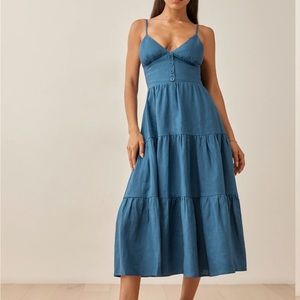 Reformation Adria Linen Dress